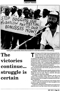 The victories continue...struggle is certain