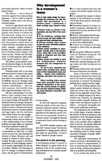 Why development is a womens issue