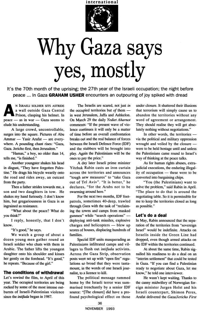 Why Gaza says yes, mostly