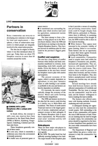 Partners in conservation