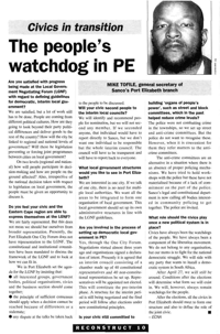 Civics in transition: The peoples watchdog i
