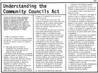 Understanding the Community Councils Act