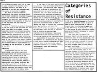 Categories of resistance