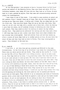 Statements by students arrested at Morris Isaacson High School on October 22, 1976 