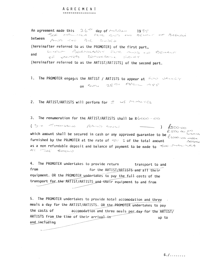 
Agreement between Linda Malinga and Linda Bernhardt
