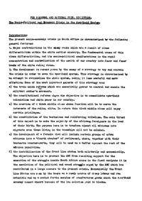 The socio-political and economic crisis in the apartheid system
