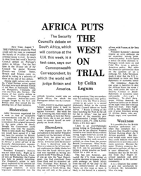Africa puts the West on trial