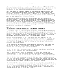 
Part 2: the Apartheid Counter Revolution: a permanent Emergency?  
