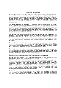 Municipal elections