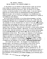 The National Situation: the real problems of the liberatory movement 3
