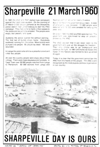 Sharpeville 21 March 1960 