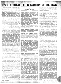 Sport: Threat to the security of the state
