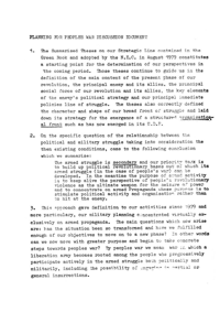 Planning for peoples war discussion document