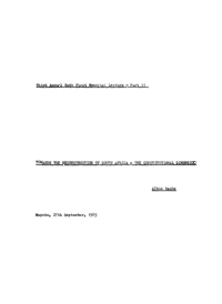 Towards the reconstruction of South Africa: the constitutional dimension
