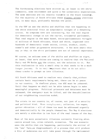On the White Elections