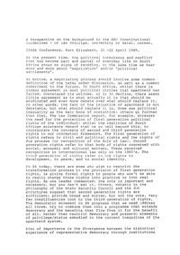 A perspective on the background to the ANC Constitutional guidelines
