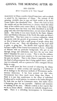 Ghana: the morning after (II)