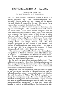 Pan-Africanism in Accra