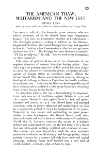 
The American thaw: militarism and the new left
