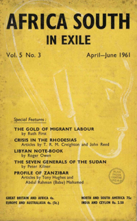Africa South Vol.5 No.3 Apr-Jun 1961