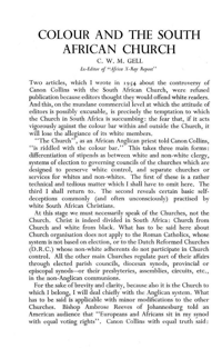 Colour and the South African church