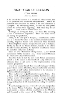 1960-Year of decision
