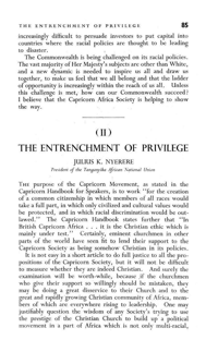 The entrenchment of privilege