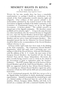 Minority rights in  Kenya