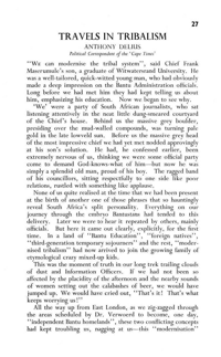 Travels in tribalism