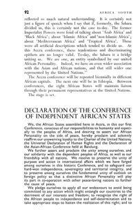 
Declaration of the Conference of Independent African States
