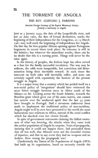 The Torment of Angola