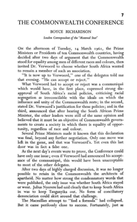 The Commonwealth Conference