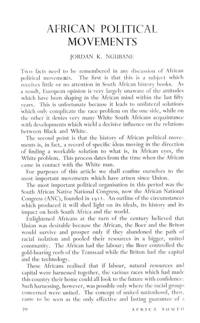 African political movements