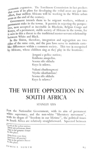 The White opposition in South Africa