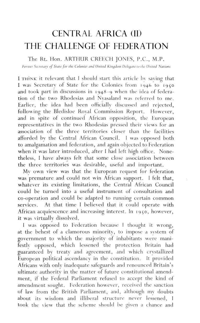 The Challenge of federation