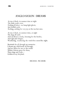 Anglo-Saxon dreams