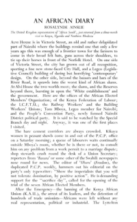 An African diary