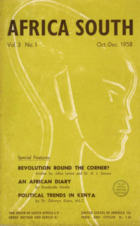 Africa South Vol.3 No.1 Oct-Dec 1958