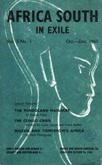 Africa South Vol.5 No.1 Oct-Dec 1960