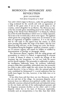 Morocco: monarchy and revolution