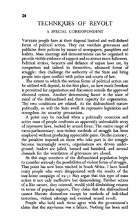 Techniques of revolt