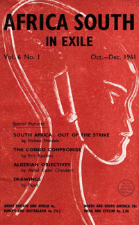 Africa South Vol.6 No.1 Oct-Dec 1961