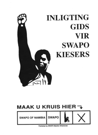 Inligting gids vir SWAPO kiesers