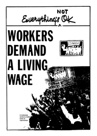 Workers demand a living wage