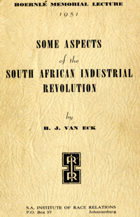 
Some aspects of the South African industrial revolution
