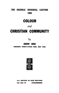 Colour and Christian community