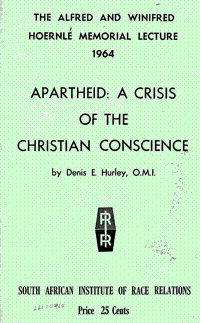 
Apartheid: a crisis of the Christian conscience
