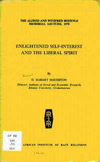 
Enlightened self-interest and the liberal spirit
