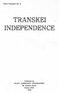 Transkei independence 