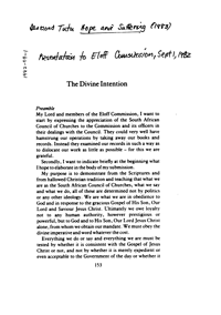 The divine intention